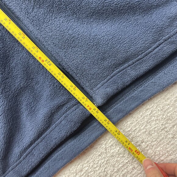 Columbia Navy Blue Polar Fleece Full Zip Jacket Men M Outdoor Hiking Winter Ski - Picture 7 of 11